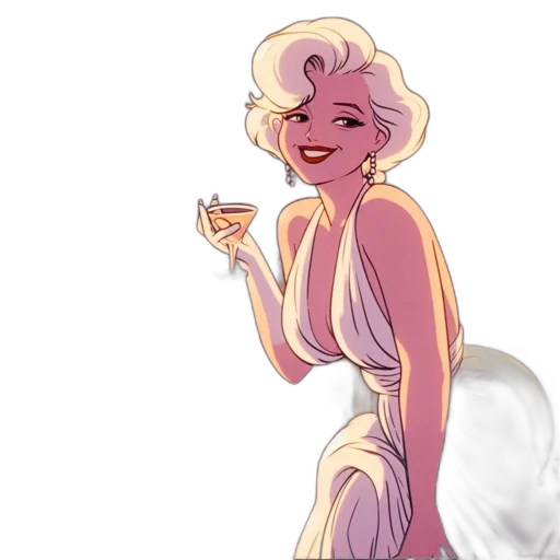 dress, concept art, cartoon, comic book art transparent PNG cut-out