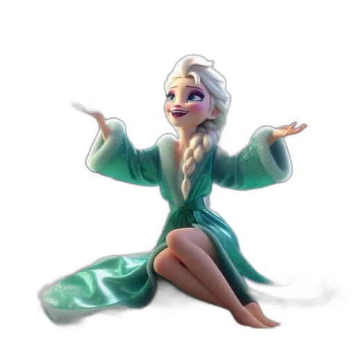 dress, jacket, concept art, 3d render transparent PNG cut-out