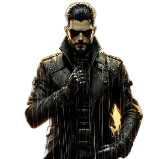 jacket, comic book art, cyberpunk, concept art transparent PNG cut-out
