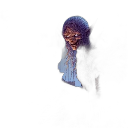 mask, creature, face, staff transparent PNG cut-out