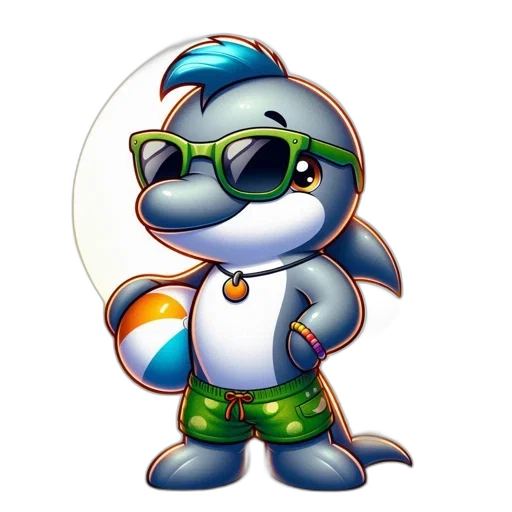 staff, dragon, cartoon, 3d render transparent PNG cut-out