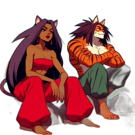concept art, pixel art, comic book art, fantasy art transparent PNG cut-out