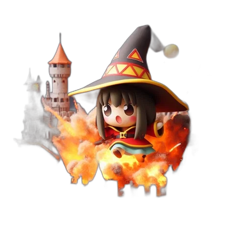 staff, dragon, weapon, hat transparent PNG cut-out