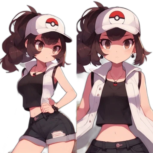 hat, dress, staff, creature transparent PNG cut-out