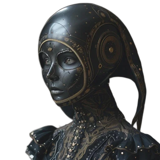 mask, robot, face, jewelry transparent PNG cut-out