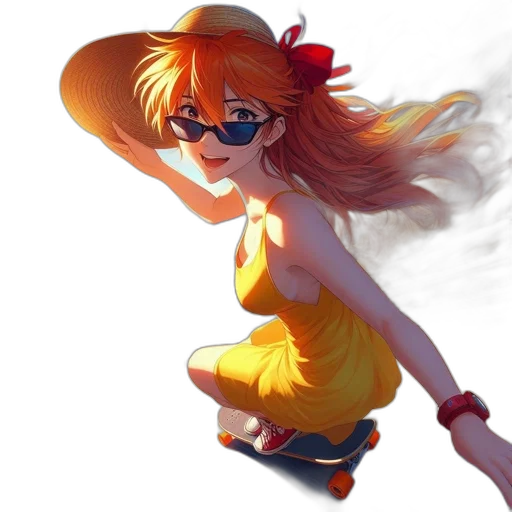 dress, staff, anime, concept art transparent PNG cut-out