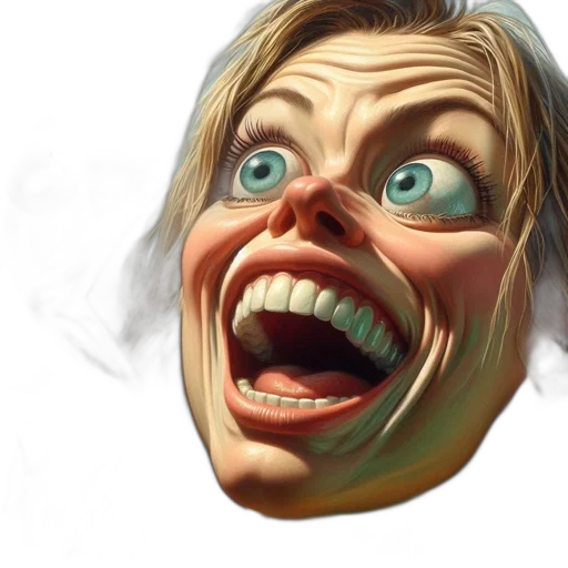 face, mask, creature, staff transparent PNG cut-out