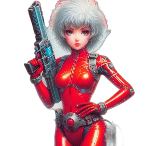 robot, weapon, concept art, comic book art transparent PNG cut-out