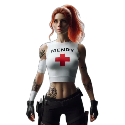 weapon, jacket, concept art, 3d render transparent PNG cut-out