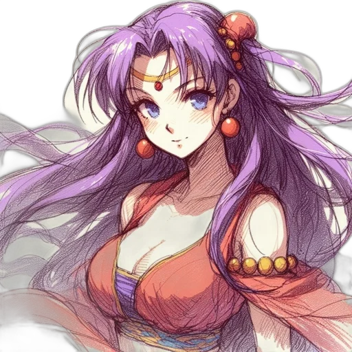 anime, fantasy art, watercolor, pixel art transparent PNG cut-out