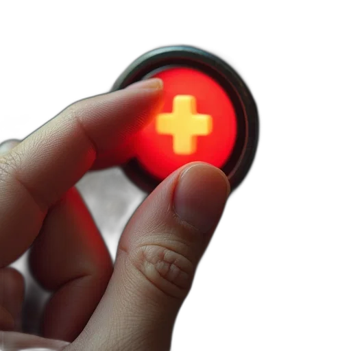 3d render, finger, pressing, new transparent PNG cut-out