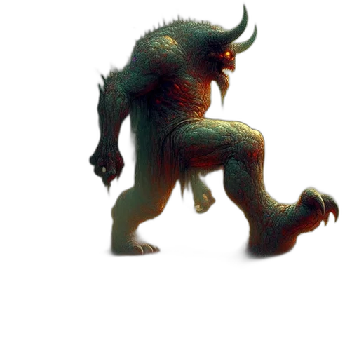 creature, dragon, animal, staff transparent PNG cut-out