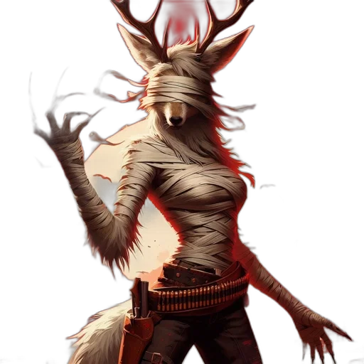 staff, mask, creature, animal transparent PNG cut-out