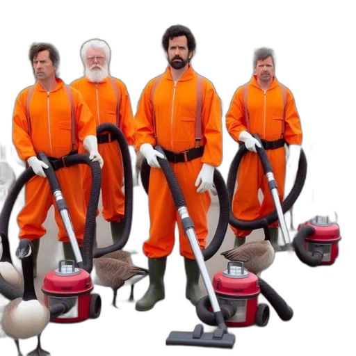 staff, concept art, four, men transparent PNG cut-out