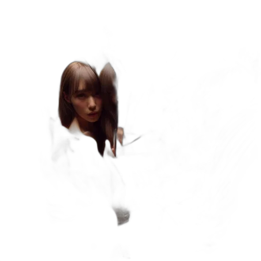 face, creature, hair, robot transparent PNG cut-out