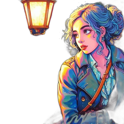 jacket, dress, face, watercolor transparent PNG cut-out