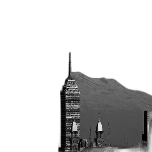 building, bottle, robot, car transparent PNG cut-out