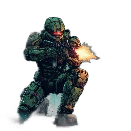 weapon, robot, concept art, pixel art transparent PNG cut-out