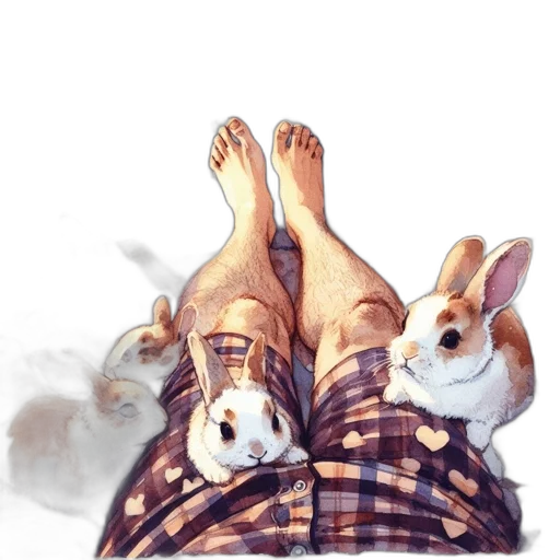 shoes, animal, watercolor, photorealistic transparent PNG cut-out