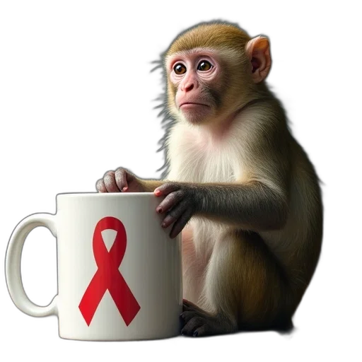 concept art, pixel art, monkeys, brain transparent PNG cut-out
