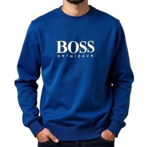 jacket, staff, blue, boss transparent PNG cut-out