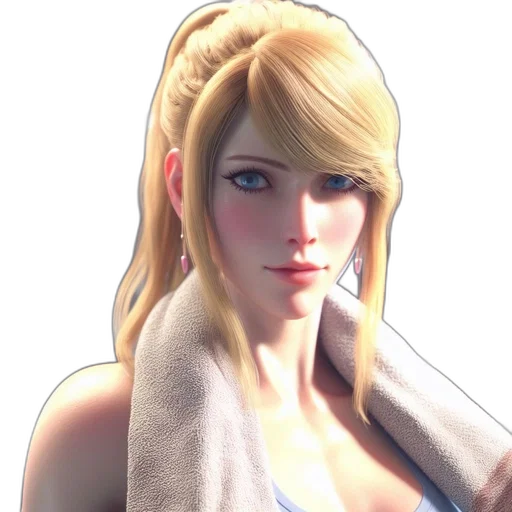 face, 3d render, concept art, photorealistic transparent PNG cut-out