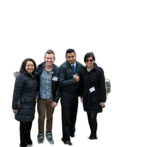staff, jacket, umbrella, 3d render transparent PNG cut-out