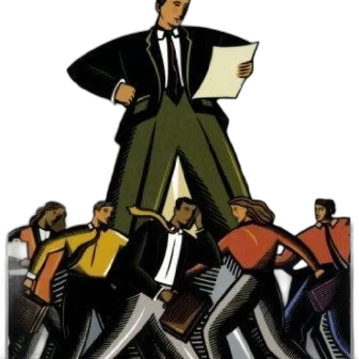staff, cartoon, stylized, illustration transparent PNG cut-out