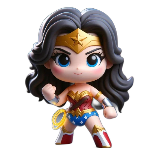 comic book art, 3d render, cartoon, chibi-styled transparent PNG cut-out