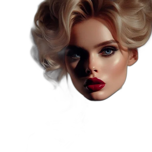 face, hair, mask, crown transparent PNG cut-out