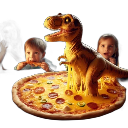 dragon, food, animal, 3d render transparent PNG cut-out