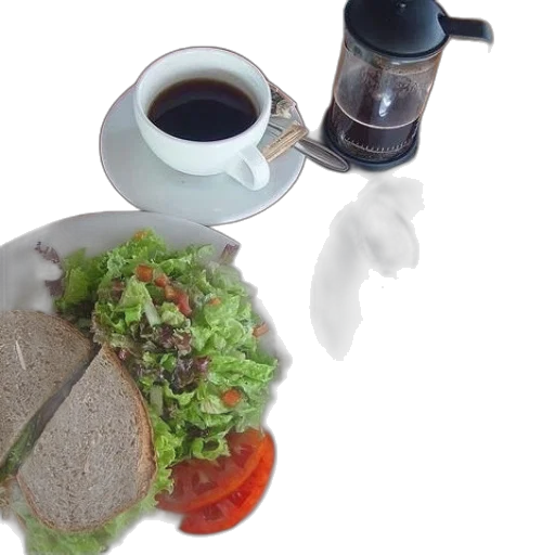 food, photorealistic, plate, salad transparent PNG cut-out