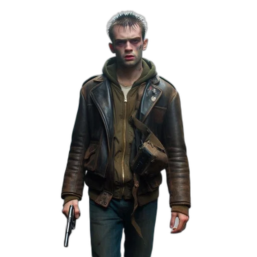 jacket, weapon, staff, concept art transparent PNG cut-out