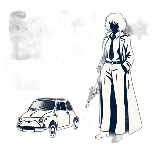 car, staff, jacket, dress transparent PNG cut-out