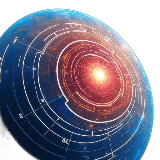 robot, 3d render, concept art, outer space transparent PNG cut-out