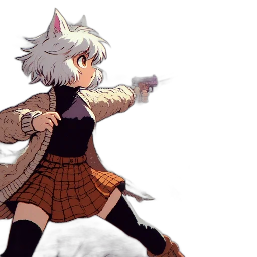 dress, pixel art, anime, concept art transparent PNG cut-out