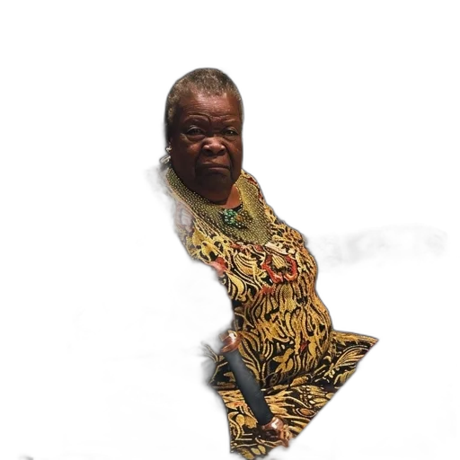 dress, staff, face, creature transparent PNG cut-out