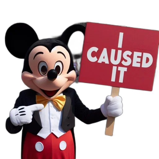 jacket, 3d render, mickey, mouse transparent PNG cut-out