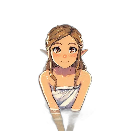 dress, crown, staff, jewelry transparent PNG cut-out