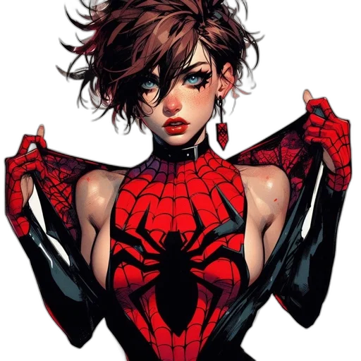 comic book art, concept art, cartoon, pixel art transparent PNG cut-out