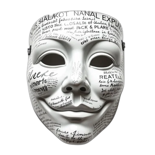 mask, face, hat, photorealistic transparent PNG cut-out