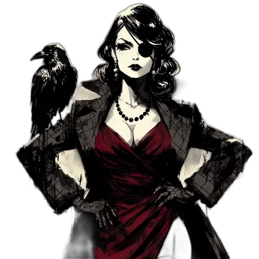 dress, comic book art, concept art, fantasy art transparent PNG cut-out