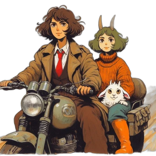 jacket, car, concept art, watercolor transparent PNG cut-out