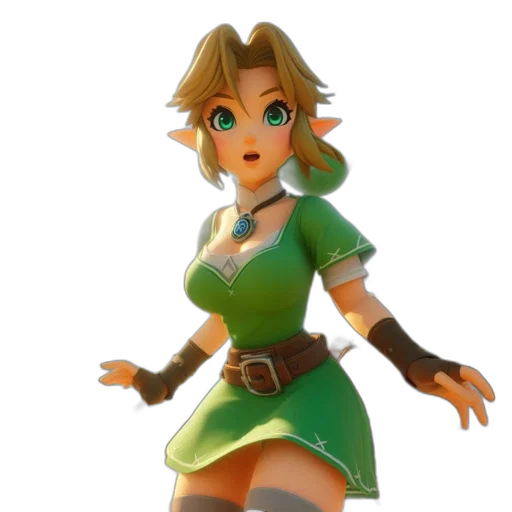 dress, weapon, staff, face transparent PNG cut-out