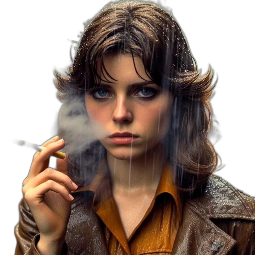 jacket, face, staff, robot transparent PNG cut-out