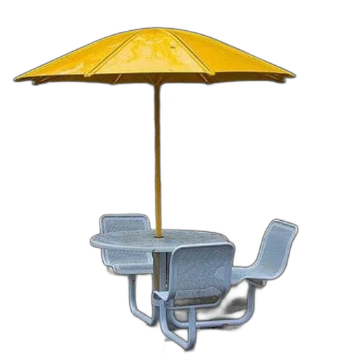 umbrella, furniture, staff, 3d render transparent PNG cut-out