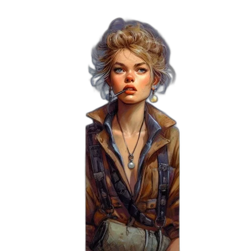 jacket, face, dress, staff transparent PNG cut-out