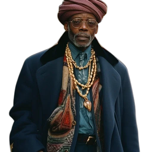 jacket, hat, jewelry, face transparent PNG cut-out