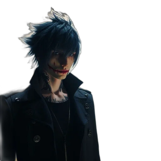 jacket, mask, face, creature transparent PNG cut-out