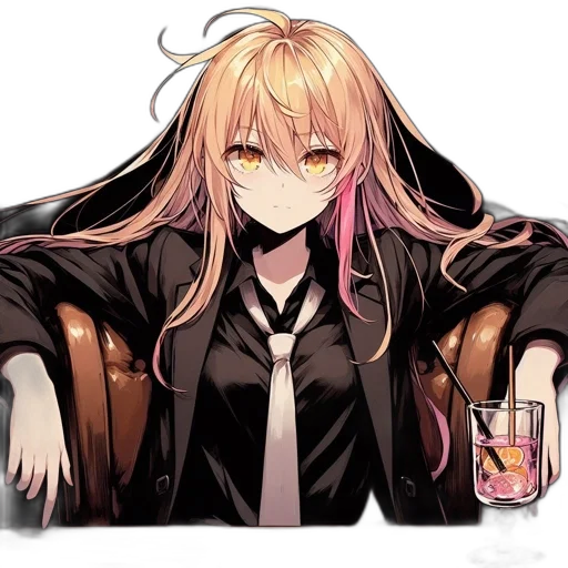 jacket, staff, hair, face transparent PNG cut-out
